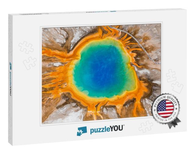 Grand Prismatic Spring, Midway Geyser Basin, Yellowstone... Jigsaw Puzzle