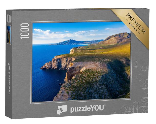 Puzzel 1000 stukjes „Eiland Sardinië, westelijke ruige Middellandse Zeekust, Italië“