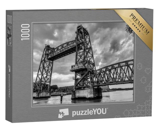 Puzzel 1000 stukjes „Hefbrug Koningshavenbrücke De Hef in Rotterdam“