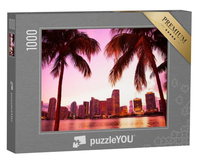 Puzzel 1000 stukjes „De skyline van Miami, Florida“