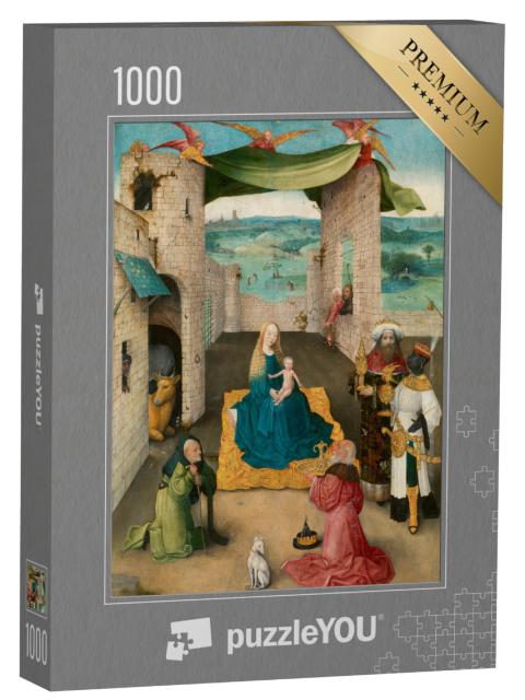 Puzzel 1000 stukjes „Jeroen Bosch - De Aanbidding der Koningen“