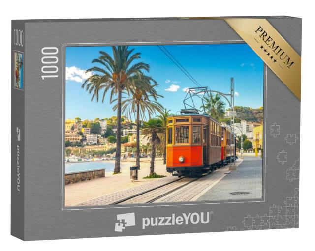 Puzzel 1000 stukjes „Beroemde tram naar Port de Soller, Spanje“