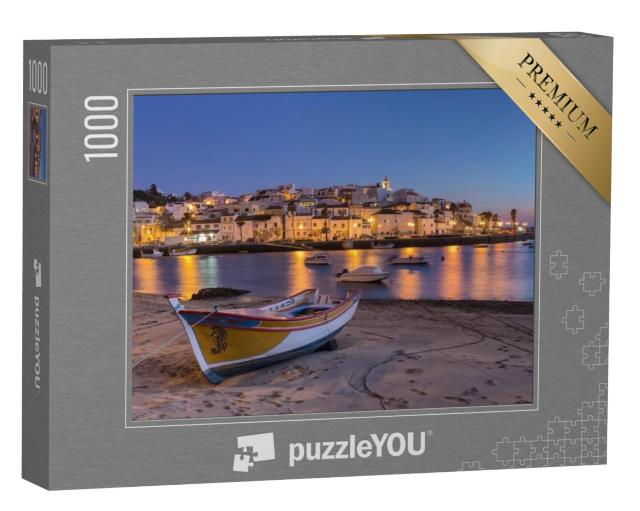 Puzzel 1000 stukjes „Zonsondergang in de baai van Ferragudo, Portimao“