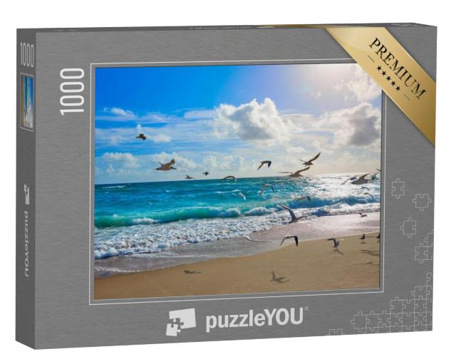 Puzzel 1000 stukjes „Zeemeeuwen bij Palm Beach, Florida, VS“