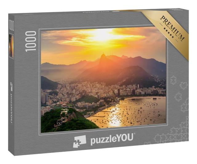 Puzzle 1000 Teile „Rio de Janeiro im Sonnenuntergang“