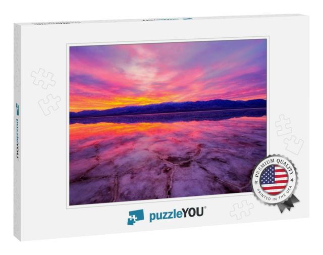 The Lowest Pint in Western Hemisphere, Badwater Basin At... Jigsaw Puzzle