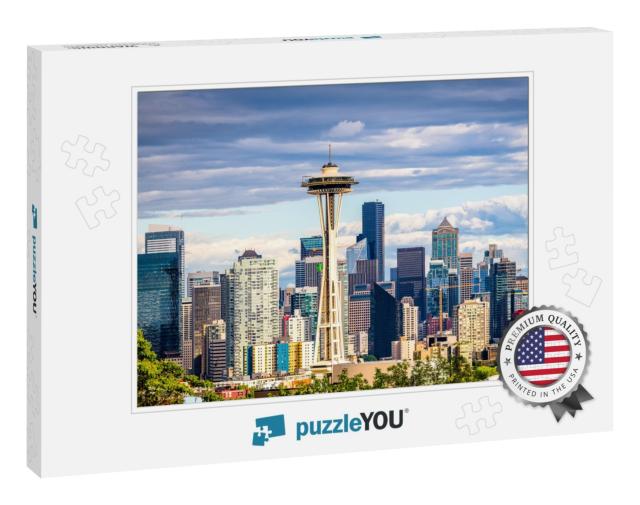 Seattle, Washington, USA Downtown Skyline... Jigsaw Puzzle