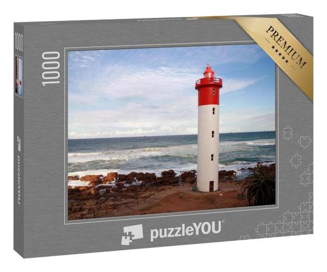 Puzzle 1000 Teile „Leuchtturm in Umhlanga, Südafrika“