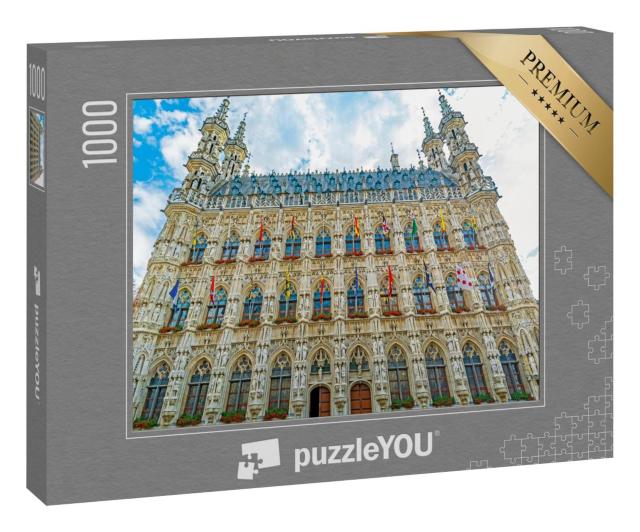Puzzle 100 Teile „Leuven in Belgien, spätgotischer Stil aus dem 15. Jahrhundert“