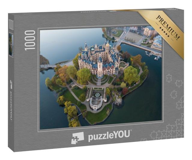 Puzzle „Schloss Schwerin zur Herbstzeit “