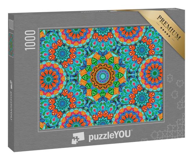 Puzzle 1000 Teile „Abstraktes Mandala-Muster im arabischen Stil“