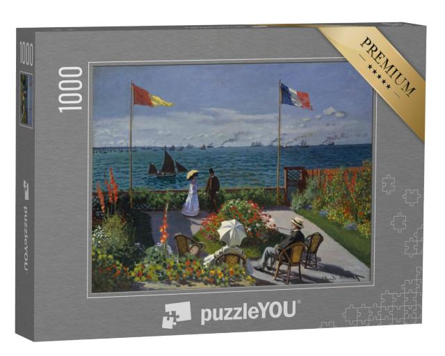 Puzzel 1000 stukjes „Tuin van Sainte-Adresse, Claude Monet 1867“