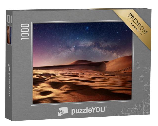 Puzzel 1000 stukjes „Rustige, heldere sterrennacht in de woestijn“