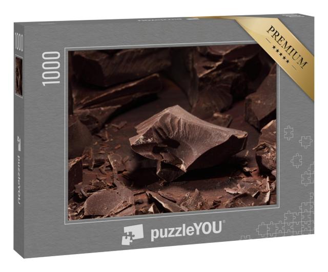 Puzzle 1000 Teile „Dunkle Schokoladenstücke“