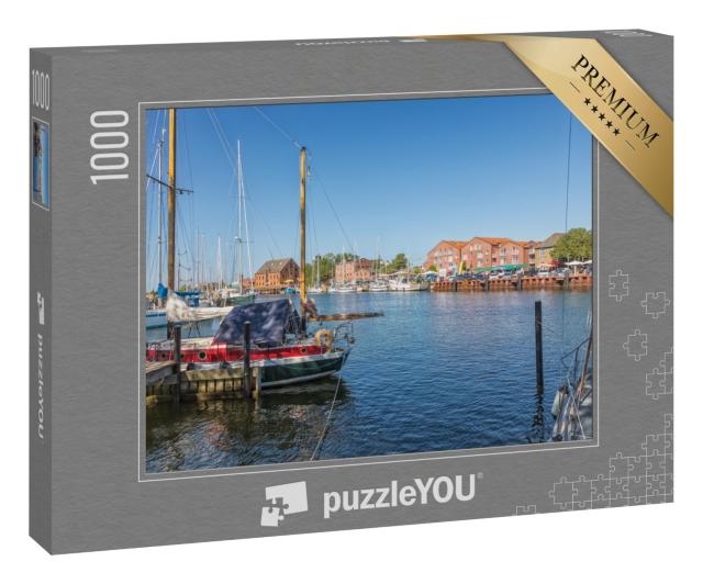 Puzzle 1000 Teile „Hafen von Orth, Insel Fehmarn, Schleswig-Holstein, Deutschland“