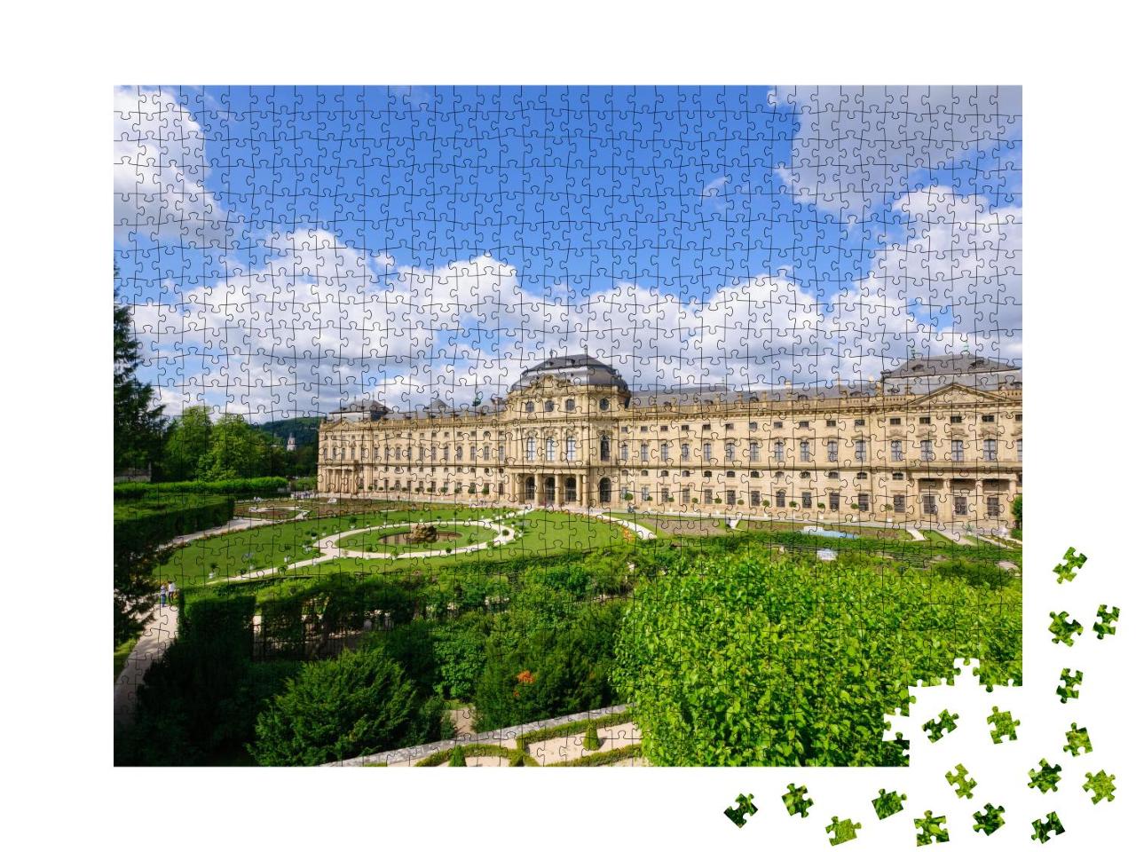 Puzzle 1000 Teile „Barocker Schlossbau in Würzburgs Innenstadt: die Residenz von Würzburg“