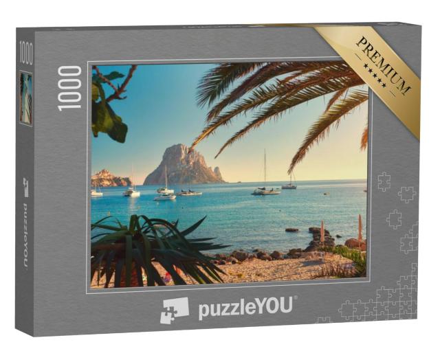 Puzzel 1000 stukjes „Cala d'Hort met uitzicht op Es Vedra, Ibiza, Spanje“