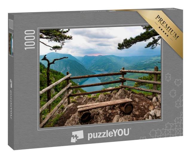 Puzzle 1000 Teile „Aussichtspunkt Banjska stena, Tara-Nationalpark, Serbien“