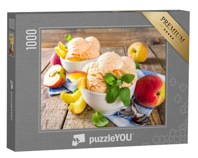 Puzzel 1000 stukjes „Zelfgemaakt zoet perzikijs“