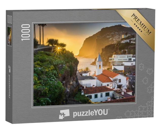 Puzzel 1000 stukjes „Zonsondergang boven Camara de Lobos, Madeira“