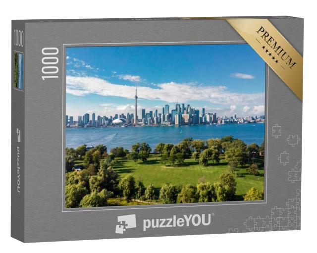 Puzzel 1000 stukjes „De skyline van Toronto en het Ontariomeer, Canada“