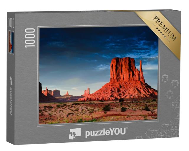 Puzzel 1000 stukjes „Monument Valley bij zonsondergang, Utah, VS“