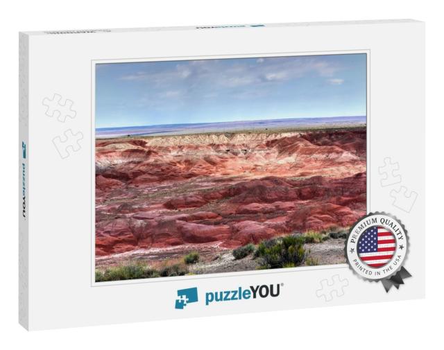 Tawa Point in the Petrified Forest National Park in Arizo... Jigsaw Puzzle