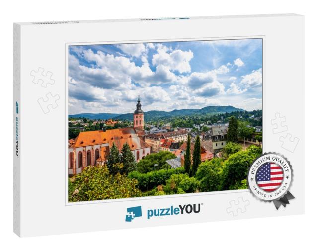 View Over Baden-Baden, Black Forest, Germany... Jigsaw Puzzle