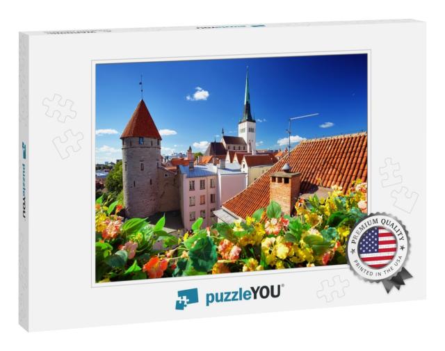 View to Old Tallinn in Middle Summer... Jigsaw Puzzle