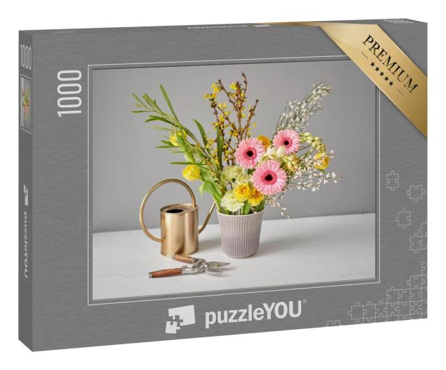 Puzzle 1000 Teile „Frische Schnittblumen für die Dekoration zu Hause“