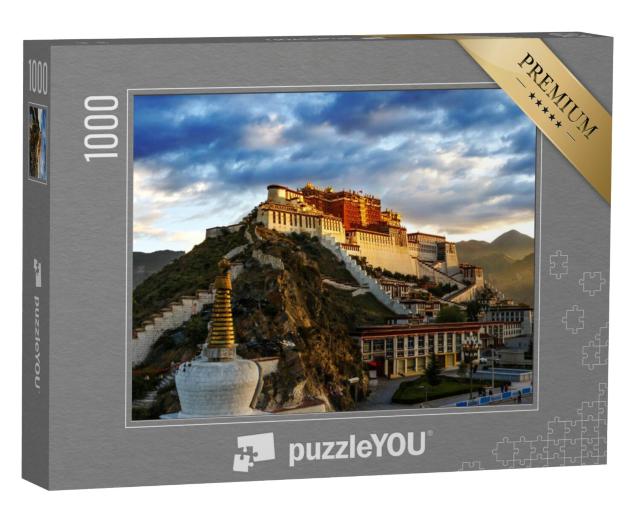 Puzzel 1000 stukjes „Ochtendlicht boven het Potalapaleis, Tibet“