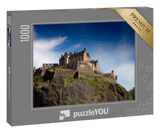 Puzzle 1000 Teile „Edinburgh Castle an einem sonnigen Tag“