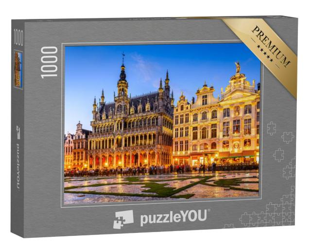 Puzzel 1000 stukjes „Grote Markt en Koninghuis, Brussel, België“