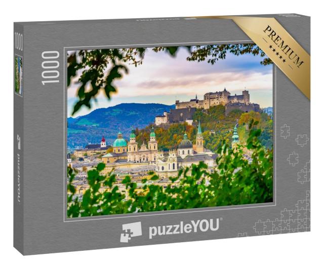 Puzzle 1000 Teile „Wunderbarer Blick auf die historische Salzburg, Österreich“