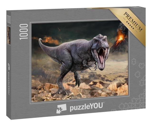 Puzzle 100 Teile „3D-Illustration des Tyrannosaurus rex“