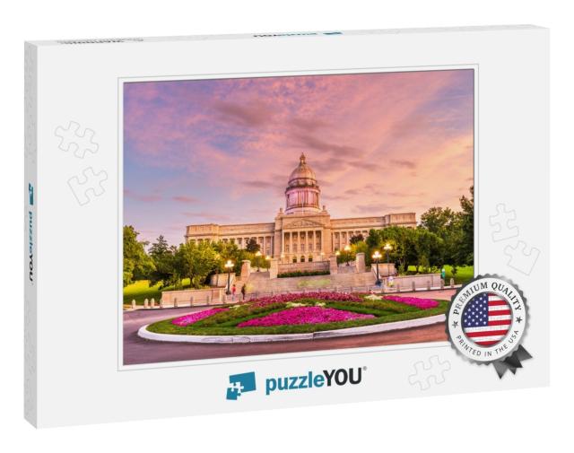 Frankfort, Kentucky, USA with the Kentucky State Capitol A... Jigsaw Puzzle