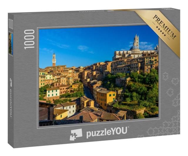 Puzzle 1000 Teile „Panorama von Siena, Toskana, Italien“