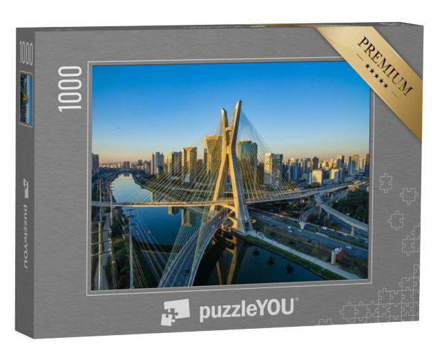 Puzzel 1000 stukjes „Hangbrug in São Paulo, Brazilië“