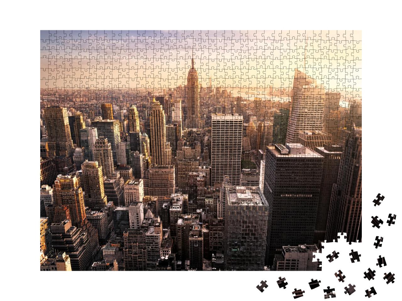 Puzzle 1000 Teile „Skyline von New York City, USA“