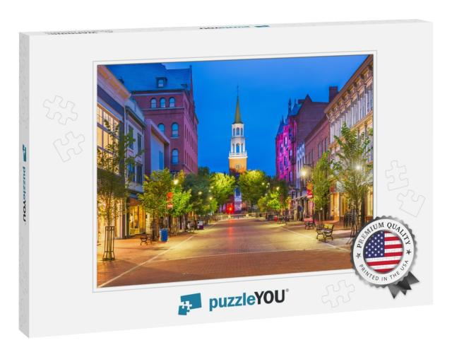 Burlington, Vermont, USA At Church Street Marketplace... Jigsaw Puzzle