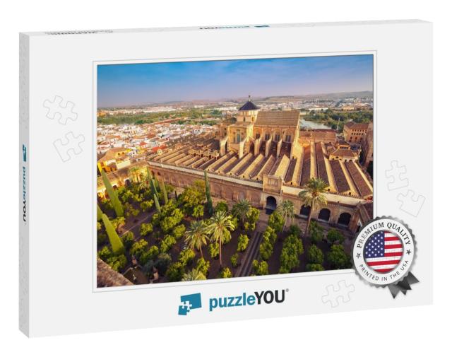 Aerial View of Great Mosque Mezquita - Catedral De Cordob... Jigsaw Puzzle