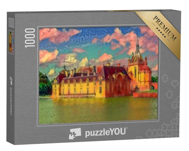 Puzzel 1000 stukjes „in de kunststijl van Franz Marc - Chateau de Chantilly“