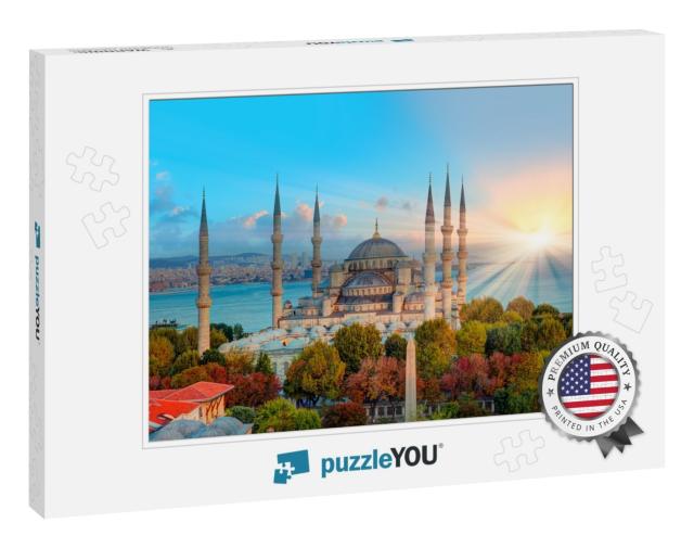 The Blue Mosque Sultanahmet - Istanbul, Turkey... Jigsaw Puzzle