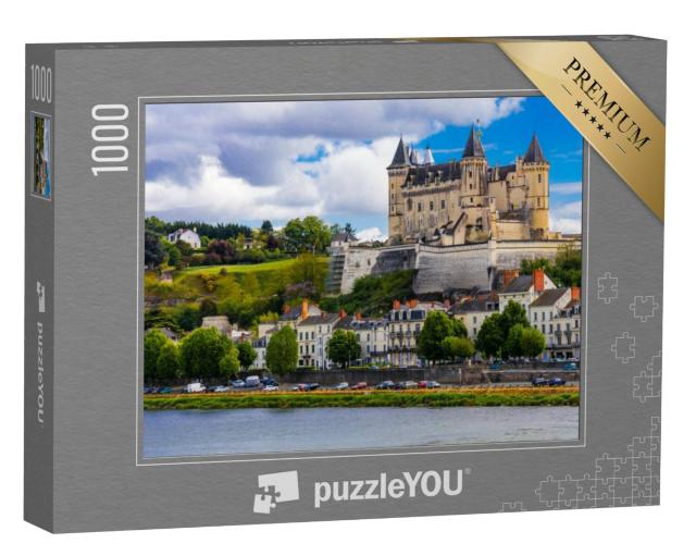 Puzzel 1000 stukjes „Middeleeuws kasteel in Saumur, Loire-vallei, Frankrijk“