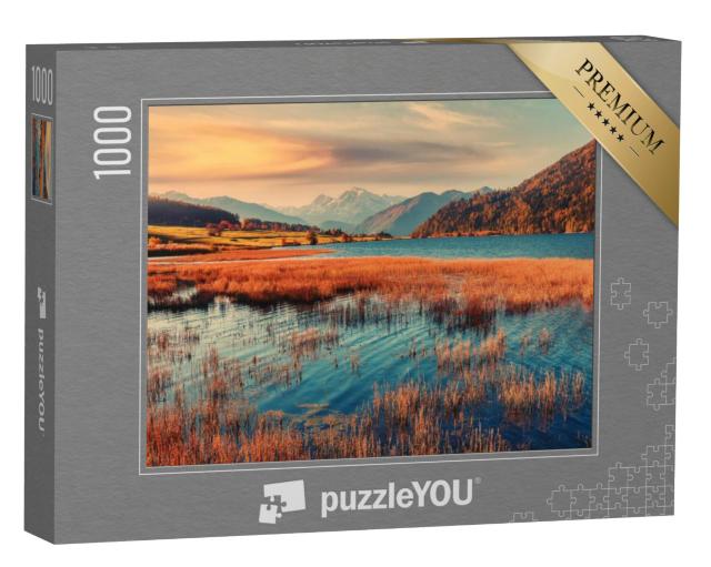 Puzzel 1000 stukjes „Herfst panorama van de Haidersee“