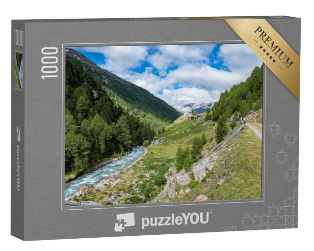 Puzzel 1000 stukjes „Fantastisch mooi zomerlandschap in de Ötztaler Alpen“