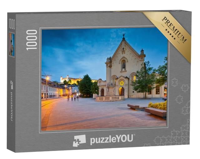 Puzzel 1000 stukjes „Pittoresk oud stadscentrum van Bratislava, Slowakije“