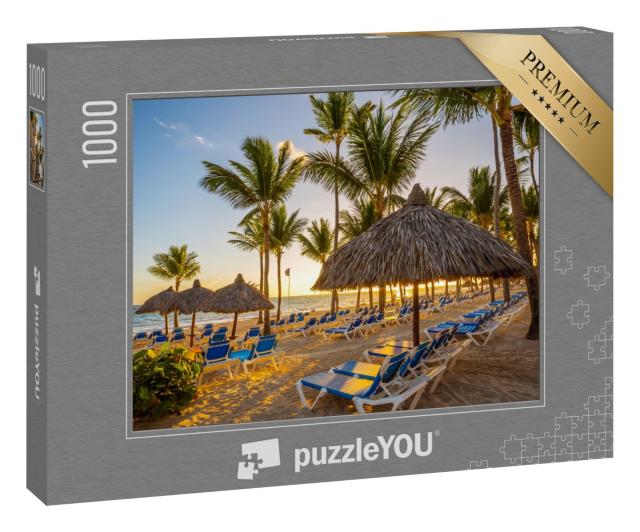 Puzzle 1000 Teile „Sonnenaufgang über Punta Cana, Dominikanische Republik“