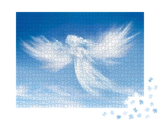 Puzzle 1000 Teile „Engel, Wolken“