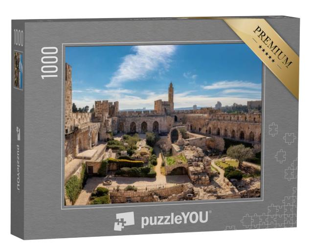 Puzzel 1000 stukjes „Toren van David in de Oude Stad van Jeruzalem“